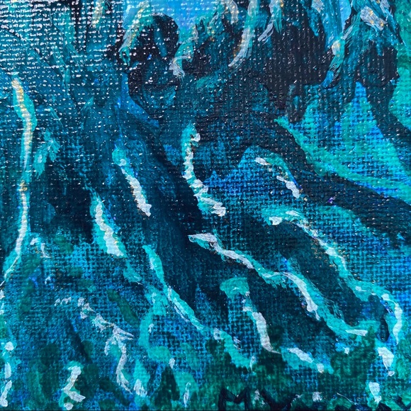 Canvas Art Paint Sunrise sun ocean rocks Wall arts - Picture 7 of 12